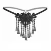 2018 Women Tassel G-string See Through Thong Panties Lady Briefs Knickers Underwear Sexy