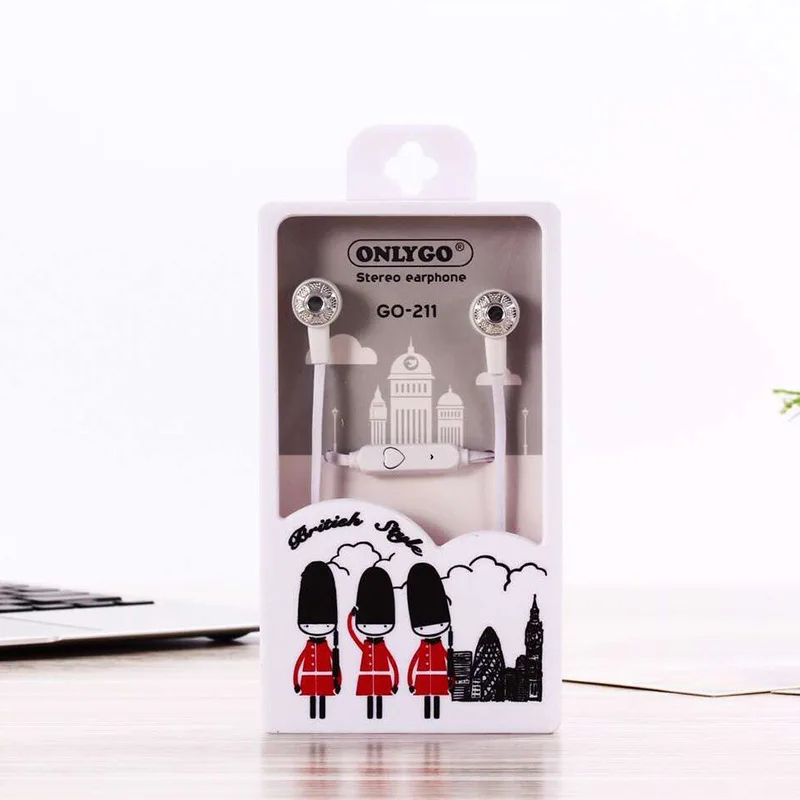 Newest Popular Design Gift Headphone Stereo Music Earbud With Mic - ANKUX.COM