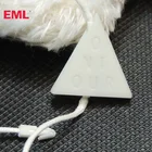 Custom garment hang tags for Men's T-shirts Factory Wholesale and cheap Quality White cloth seal tags