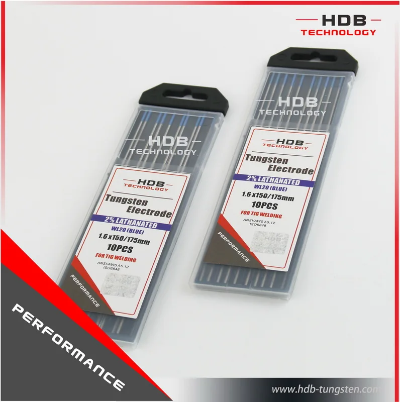 Hight quality Lanthanum tungsten electrodes,La 2.0 Lanthanated