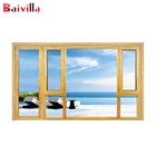 Aluminum Alloy Windows Balcony Window Large Glass Reception Windows Balcony Window
