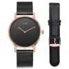 T002 Tomi Brand mesh band watch with paper gift box packing