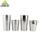 Various sizes bar bartending metal stainless steel cups set for beer