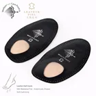 Waterproof black Sheepskin Genuine Leather material Metatarsal Support massage forefoot orthotic shoe pad for all shoe