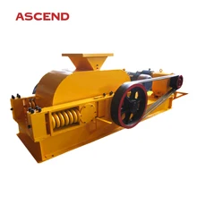 Rock stone and fine gravel smooth toothless 2 two double roller crusher mill machine