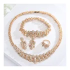S10182 New Fashion African Party Copper Alloy Cubic Zircon Women Jewelry Set