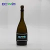 Custom sticker luminouting el wine bottle label glowing flashing led light label