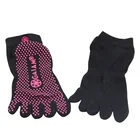 GSY- 01 Wholesale High Quality silicon anti slip grips cotton five finger toes yoga socks Yoga Socks