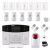 433/315mhz frequency GSM security alarm system for household with intelligent voice