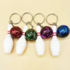 Novelty bowling ball and pin party favor gifts sports souvenirs bowling keychain