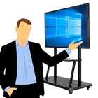 42" smart board portable interactive whiteboard with metal panel for office school