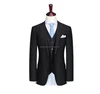 2017 Top quality men's business formal wear plaid suit with factory price