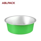 100ML/3.3oz Disposable Aluminum Pans Aluminium Tray in Microwave Oven for Baking Foil Cup