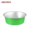 ABL Packing 100ML/3.3oz Disposable Aluminum Pans Aluminium Tray in Microwave Oven for Baking Foil Cup