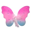 Pink color large size nylon butterfly angel wings for girls party costumes