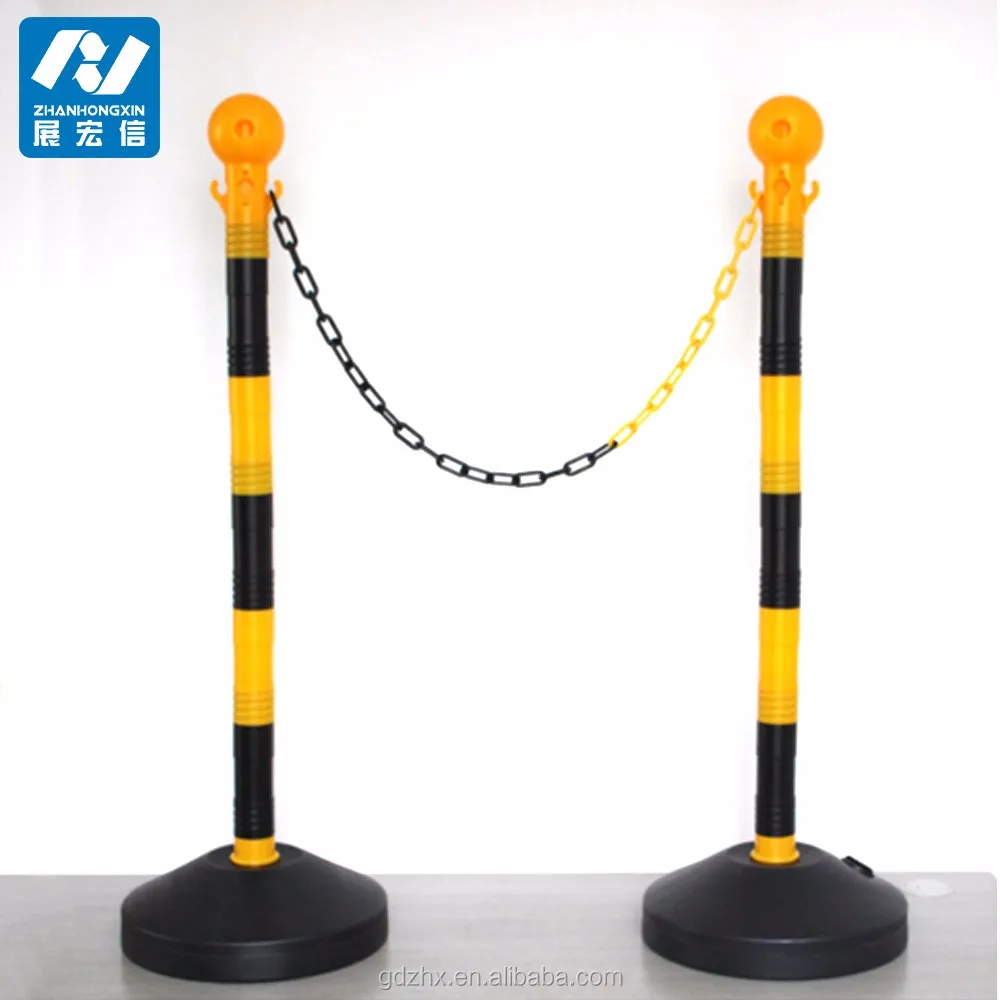 Plastic Safety Chain Barrier/'barricade With Coloured Plastic Chain