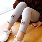 J4606 Latest designs kids girl baby jacquard leggings fancy jacquard legging pants