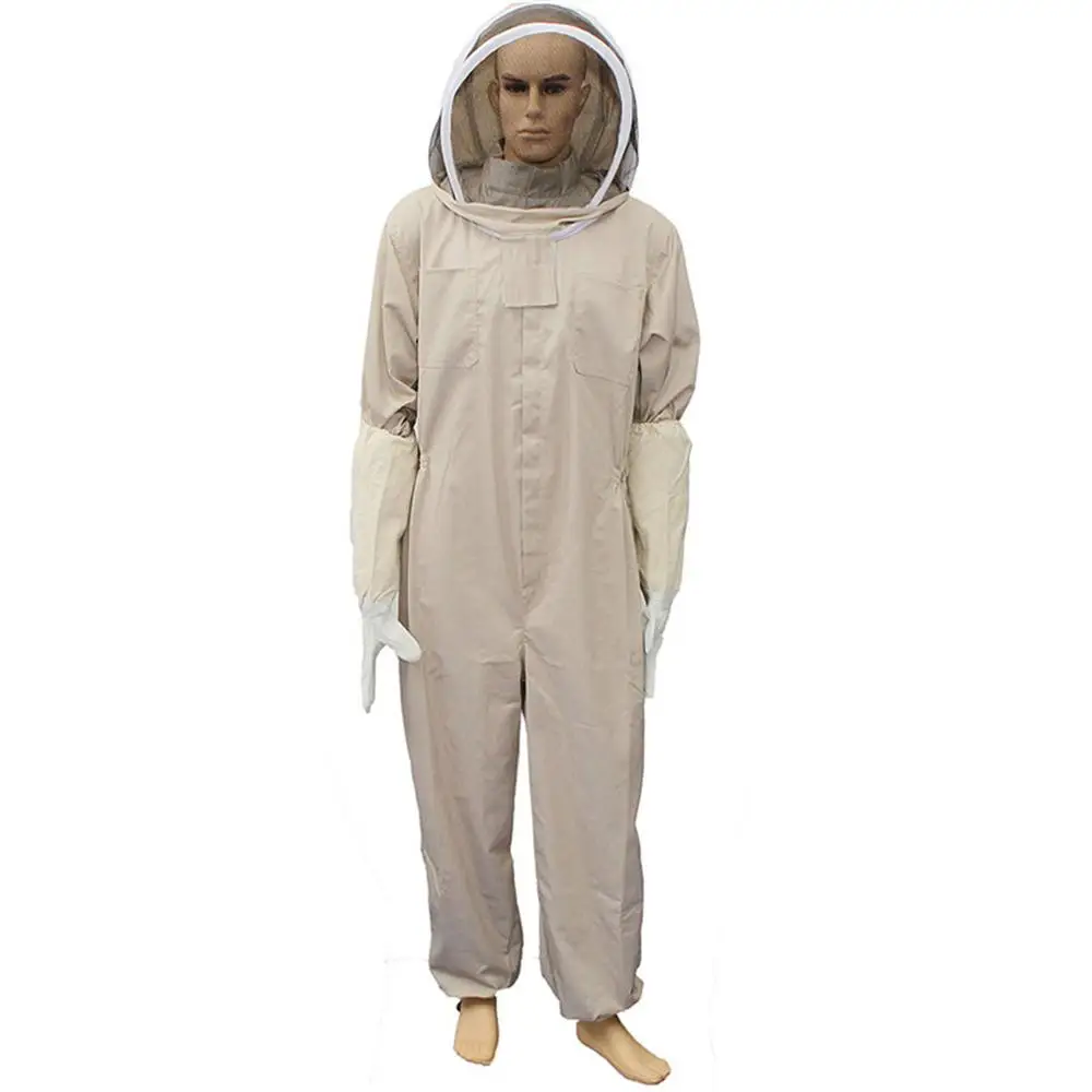 Abeja mantener Chaqueta de traje con guantes de colmena de la abeja de la ropa con velo abeja guardián de ropa