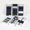 Wholesale customized cheap classic business men's socks, polyester black socks