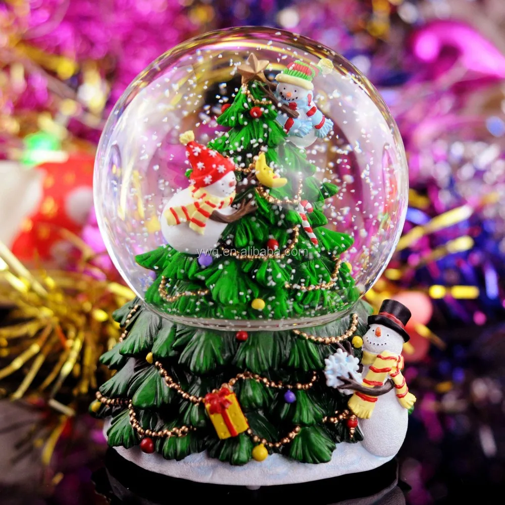 creative gifts christmas gifts snow colorful lights music box
