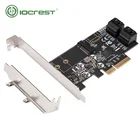IOCREST PCIe 3.0 to 1 port M.2(NGFF) B key and 4 port SATA III 6G Card JMB585 chipset