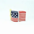 Hot Sale July 4th Independence Day Red White Blue American Flag ceramic Salt and Pepper Shakers