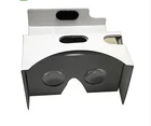 VR Cardboard White And Brown Vr Virtual Reality Viewer 3D Vr Video Glasses Blue Film