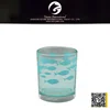 fish shaped floor standing glass candle holder