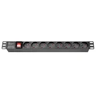 19 inch rack French France pdu socket with switch