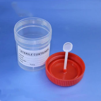 Recipiente de urina e fezes MSLL010 com colher/descartável recipiente de amostras de fezes