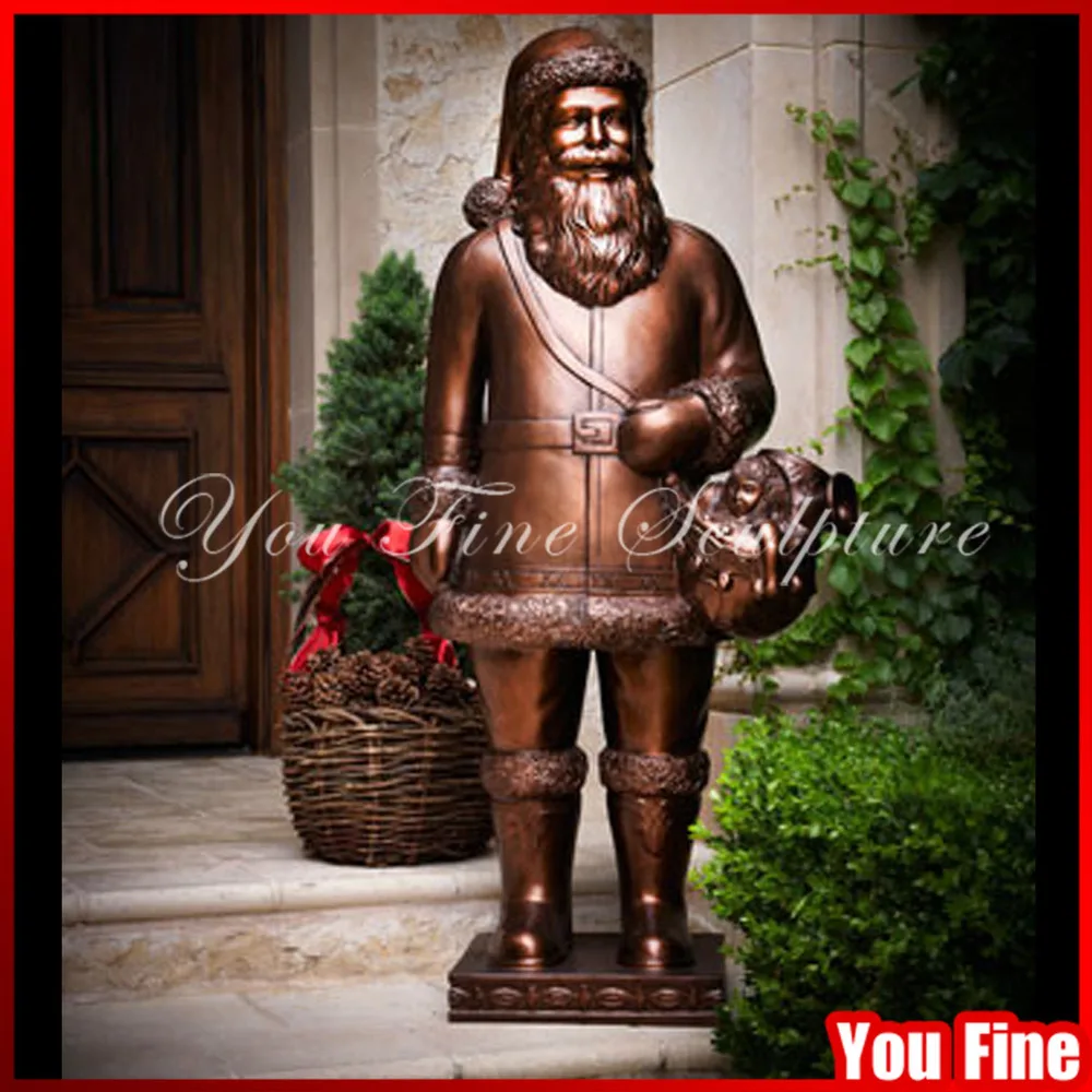 Outdoor Decorative Bronze Santa Claus Statue For Sale Buy Santa Claus