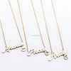 Newest necklace design for women girls zodiac sign charm pendant necklace name necklace