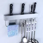 Multifunctional Stainless Steel 304 Wall Mounted Kitchen Shelf Rack 40cm Knife Holder
