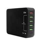 USB C Quick Charger 3.0 60W 6-Port Wall Charger for iPad Pro Air Mini Tablet