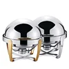 Hight Quality Round Buffet Stove Set food warmer stainless steel chaffing dishes for Hotel Restaurant