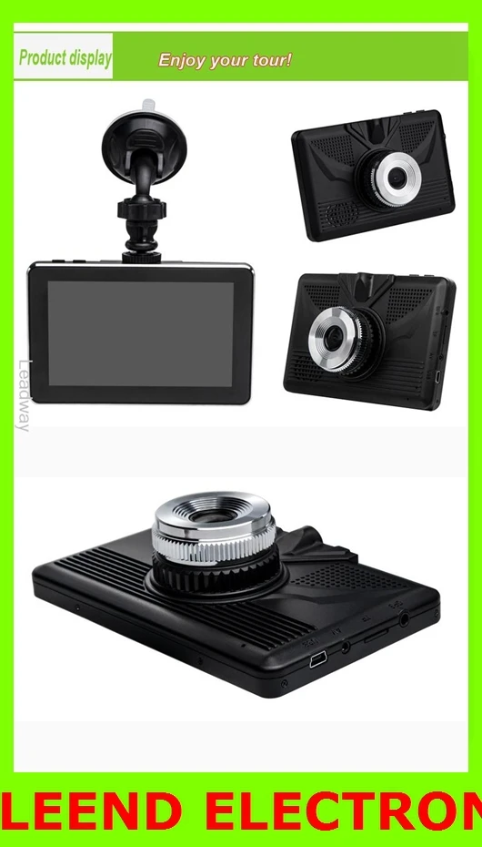 Car DVR Dual Camera Lens + Wifi + Android 4.0 Smart Tablet + GPS Navigator Full HD 1080P 5.0'' LCD video Recorder Dash Cam