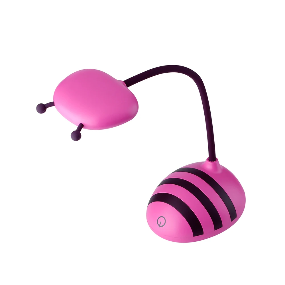 Новый продукт пчела форма перезаряжаемые портативный сенсорный сенсор мини светодио дный LED Настольная лампа для чтения