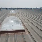 Customed roof steel frame polycarbonate solid skylight/ solid pc skylight