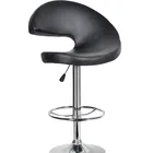 Good quality black footrest PU swivel living room chair for sale