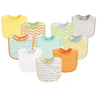 Colorful washable friendly high quality muslin bandana bib baby