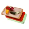 High Quality Bamboo Chopping Block Rectangle Cutting Board with Removable Mat