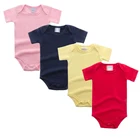 Top Seller 2018 Newborn Infant Jumpsuit Clothing Unisex Baby Plain Rompers Cotton