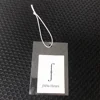 Custom your own brand logo paper clothing swing hang tag label with plastic bag