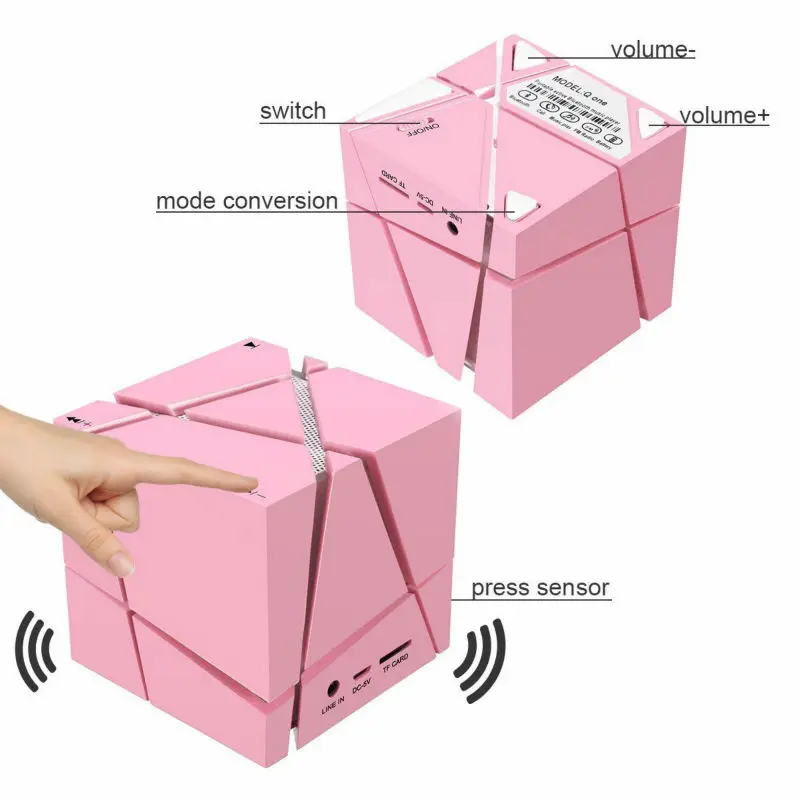 Magic Shape Led Night Light Colorful Mini Portable Wireless China Supplier Charging Small Spike Speaker Made In China - ANKUX.COM