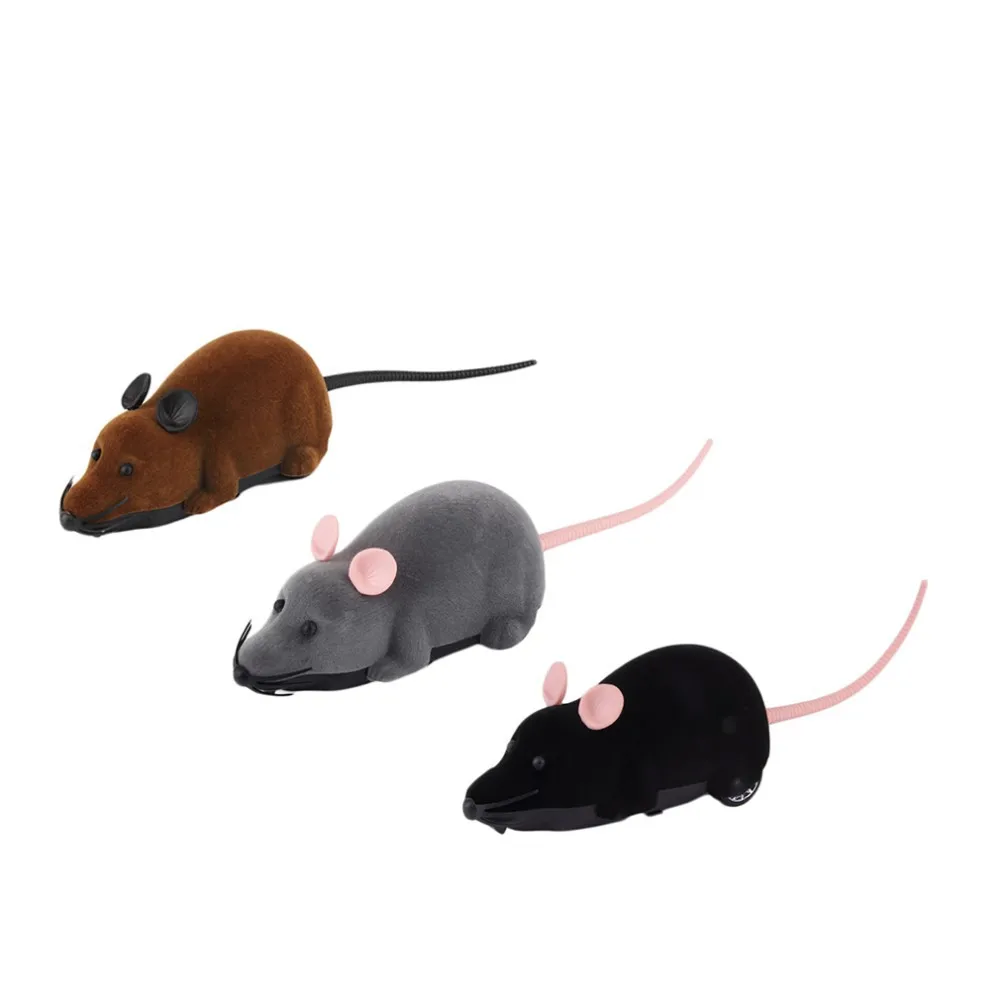 2015 Brand NewScary Remote Control Simulation Plush Mouse Mice Kids Toys Gift for Cat Dog Hot Selling Features: