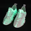 China Supplies Fashion Light Up Fiber Optic Led Shoes For Stage Performance