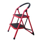 Hot sale 2 step steel stool warehouse foldable step ladder