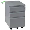 Wholesale cheap metal gray compact drawer mobile pedestal file cabinet for office use