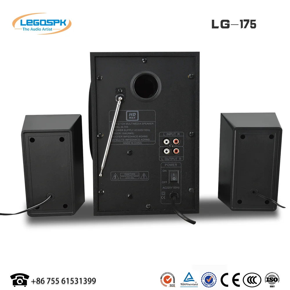 speaker surround sound with home theater system 2.1 ch multimedia speaker - ANKUX.COM
