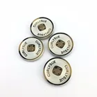 custom no MOQ colorful polyester alphabet resin buttons for clothing
